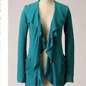 Anthro Sparrow Open Front Sweater